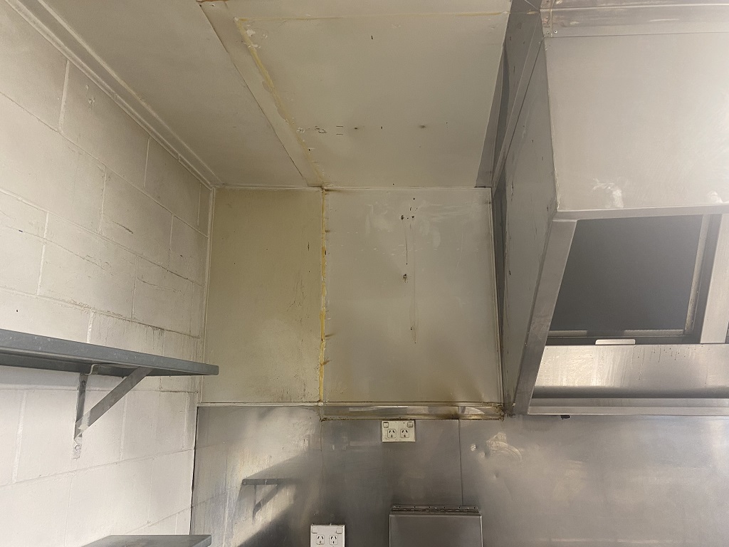 Commercial kitchen stainless steel extraction hood