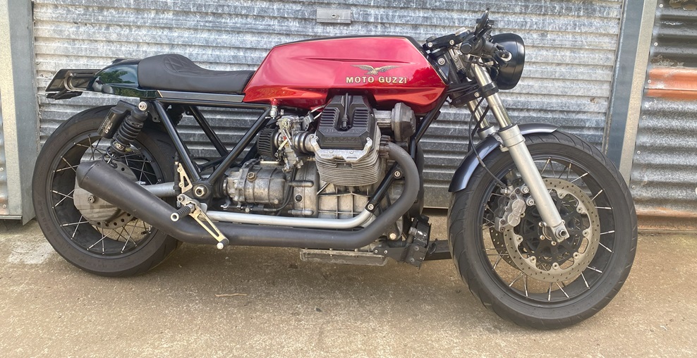 Moto Guzzi Cafe Racer Le Mans 3 modified custom Tonti frame 4V Centauro engine